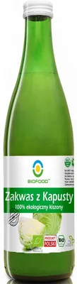 Zakwas z Kapusty 100% ekologiczny kiszony 0,5 l