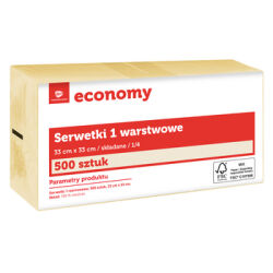 TG Economy Serwetka 33x33 cm, 1 warstwowa szan 500 sztuk