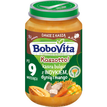 BoboVita Kaszotto! Kasza bulgur z indykiem dynią i mango po 9 miesiącu 190 g