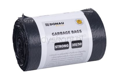 Donau Home Worki na śmieci mocne (LDPE), 35l, 50 szt., czarne