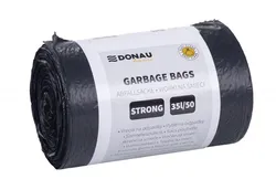 Worki na śmieci DONAU HOME, mocne (LDPE), 35l, 50 szt., czarne