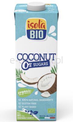 Isola Bio Napój Kokosowy Bez Cukru Bezgl. Bio 1 L