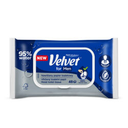 Velvet Nawilżany papier toaletowy for Men 48 sztuk