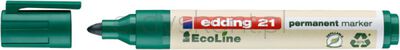 Edding Marker permanentny e-21 ecoLine, 1,5-3 mm, zielony