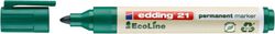 Edding Marker permanentny e-21 ecoLine, 1,5-3 mm, zielony