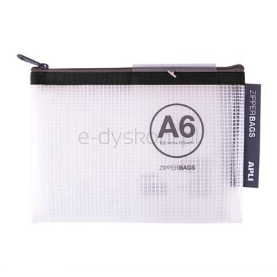 Torebka APLI Zipper Bag, A6, 168x125 mm, mix kolorów