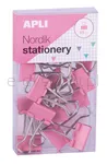 Klipy Do Dokumentów Apli Nordik, 19 Mm, 15 Szt., Pudełko Z Zawieszką, Mix Kolorów Pastel  - 2