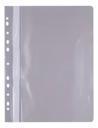 Office Products Skoroszyt, Pp, A4, Miękki, 100/170Mikr., Wpinany, Szary