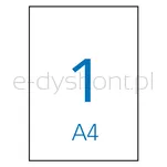 Apli Etykiety uniwersalne 210x297mm, prostokątne, białe 100 ark. - 2