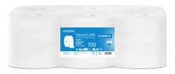 Velvet Papier Toaletowy Celulozowy Professional Jumbo, 2-Warstwowy, 800 Listków, 100M, 12Szt., Biały