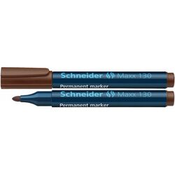 Schneider Marker permanentny Maxx 130, okrągły, 1-3mm, brązowy