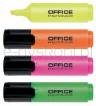 Office Products Zakreślacz Fluorescencyjny, 2-5Mm (Linia), 4Szt., Mix Kolorów  - 2