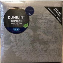 Duni Serwetki Dunilin 40x40 cm Royal Szary 45 szt.