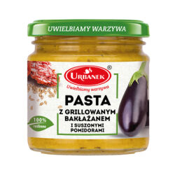 Urbanek Pasta Z Grillowanym Bakłażanem I  Suszonymi Pomidorami 180G