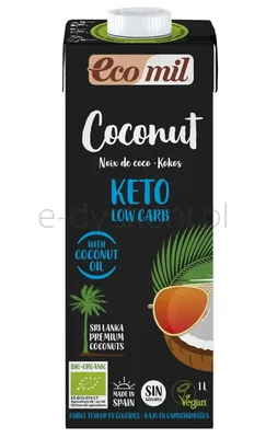 Napój Kokosowy Keto Low Carb Bezgl. Bio 1 L