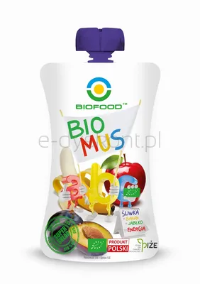 Mus Śliwkowo Bananowo Jabłkowy Bio 90 G