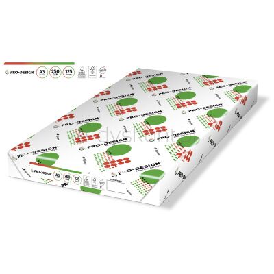 Pro-Design Fsc Papier Kserosatynowany, Klasa A++, A3, 168Cie, 250Gsm, 125 Ark. 