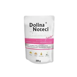 Dolina Noteci Premium Mokra karma dla Juniora serca z indyka saszetka 100g