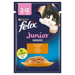 Karma Kot Felix Fantastic Junior Kurczak 85 G Nestle