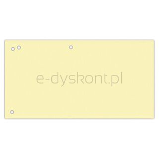 Office Products Przekładki karton, 1/3 A4, 240x105mm, 100szt., żółte