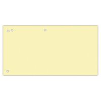 Office Products Przekładki karton, 1/3 A4, 240x105mm, 100szt., żółte [BIURO]