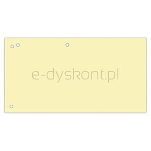 Office Products Przekładki karton, 1/3 A4, 240x105mm, 100szt., żółte