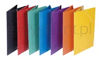 Donau Teczka Z Gumką Preszpan, A4, 390Gsm, 3-Skrz., Niebieska  - 2