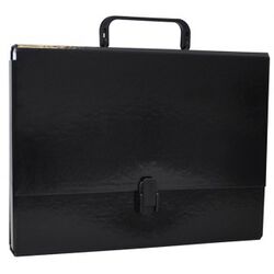 Office Products Teczka-pudełko PP, A4/5cm, z rączką i zamkiem, Czarna