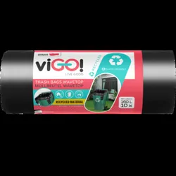 Vigo! Worki Ld Czarne Z Uszami, 160L, 10 Szt.