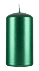 Donau HOME Świeca słupek Standard Lakier, 60x115mm, zielony metaliczny połysk