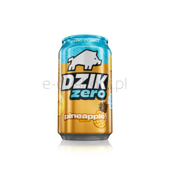 Dzik Zero Pineapple 330 ml - Napój Gazowany