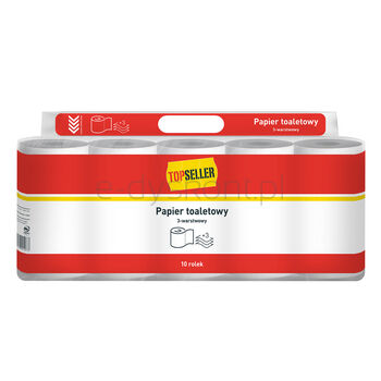 Topseller Papier Toaletowy 10 rolek, 3 warstwy