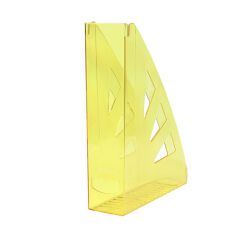 Office Products Pojemnik Na Dokumenty ażurowy, A4, transparentny żółty