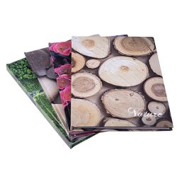 Office Products Brulion, Nature, A4, w linie, 96 kart., mix 