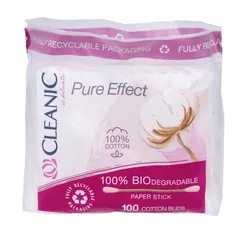 Cleanic Patyczki Higieniczne Pure Effect, 100 Szt.