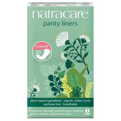 Natracare Wkładki Higieniczne Zaokrąglone Curved Bio 30 Szt.