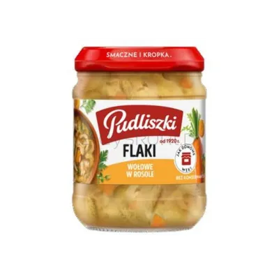 Pudliszki Flaki wołowe w rosole 450g