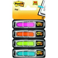 Post-It Zakładki indeksujące (684-ARR4), PP, 11,9x43,2mm, strzałka, 4x24 kart., mix kolorów neonowy [BIURO]