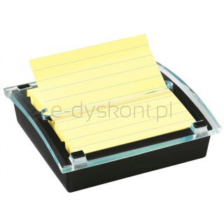 Post-It Podajnik do karteczek samoprzylepnych Millenium XL Z-Notes (DS440-SSCYL), czarny, 1 bloczek GRATIS