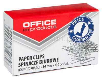 Office Products Spinacze Okrągłe 50Mm, 100Szt., Srebrne