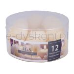 Donau HOME Świeca pływająca pastylka 48x28 mm, 12 szt., kremowa - 2