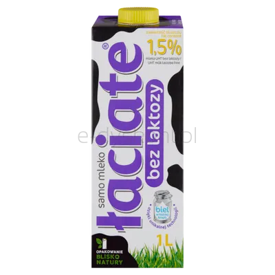 Mleko ŁACIATE, bez laktozy 1,5%, 1 l