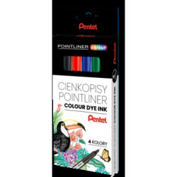 Pentel Cienkopisy Pointliner W 4 Kolorach S40