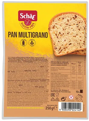 Pan Multigrano- Chleb Wieloziarnisty Bezgl. 250 G