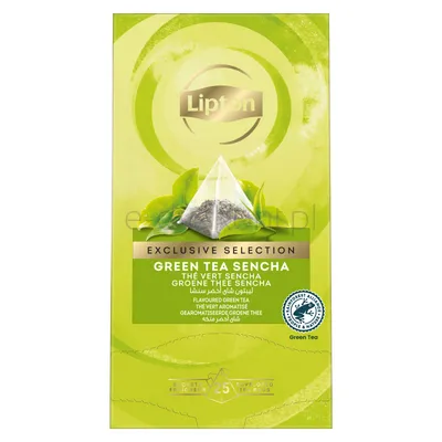 Herbata Lipton Exclusive Selection, Piramidki, Zielona Sencha, 25 Kopert