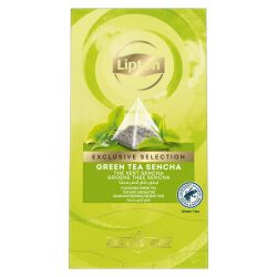 Lipton Herbata Exclusive Selection, Piramidki, Zielona Sencha, 25 Kopert