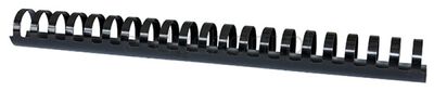 Grzbiety do bindowania OFFICE PRODUCTS, A4, 28,5mm (270 kartek), 50 szt., czarne