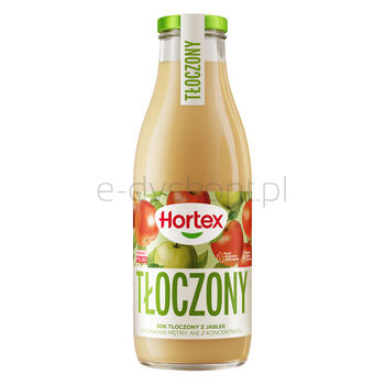 Hortex sok tłoczony z jabłek, naturalnie mętny, nie z koncentratu butelka szklana 750ml