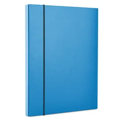 Office Products Teczka-pudełko z gumką PP, A4/40, niebieska 