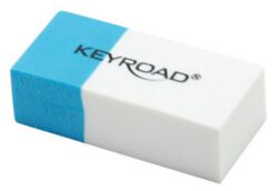 Keyroad Gumka wielofunkcyjna Duo Eraser, pakowane na displayu, niebiesko-biała